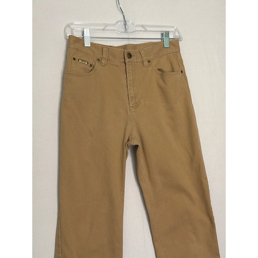 Lauren Ralph Lauren Tan Khaki Straight Leg High Rise Pants Size 4